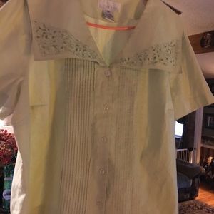 Plus size Allison Woods Linen Blouse